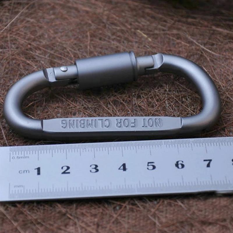 6pcs/lot Carabiner Travel Kit Camping Equipment Alloy Aluminum Survival Gear Camp Mountaineering Hook Carabiner Camping Accesso