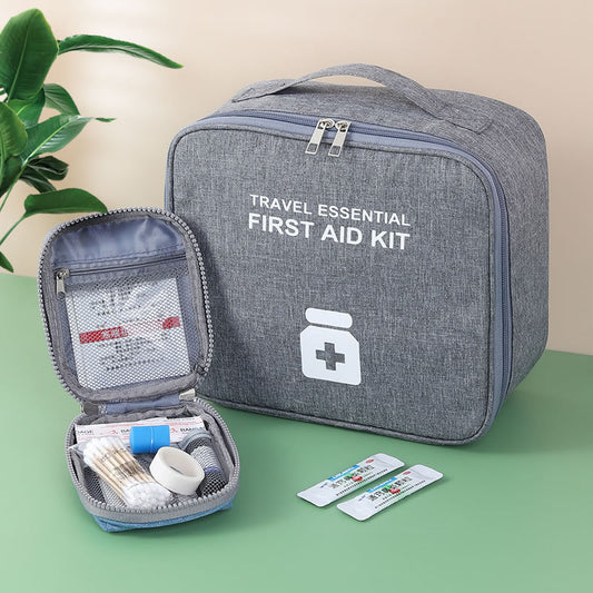 Home First Aid Kit Large Capacity Medicine Storage Bag  Portable Travel Medicine Box Survival Bag Emergency Bag For Car Camping
